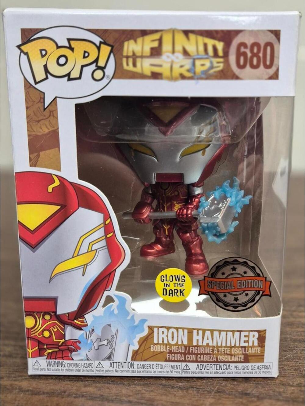 Funko Pop! Iron Hammer - Infinity Warps 680 (Glow in the Dark)